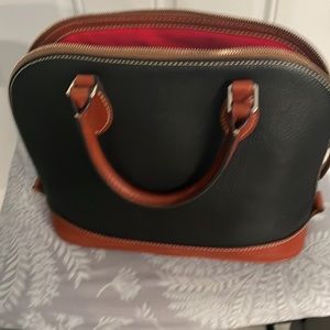 Dooney & Bourke Pebble Leather Zip Satchel